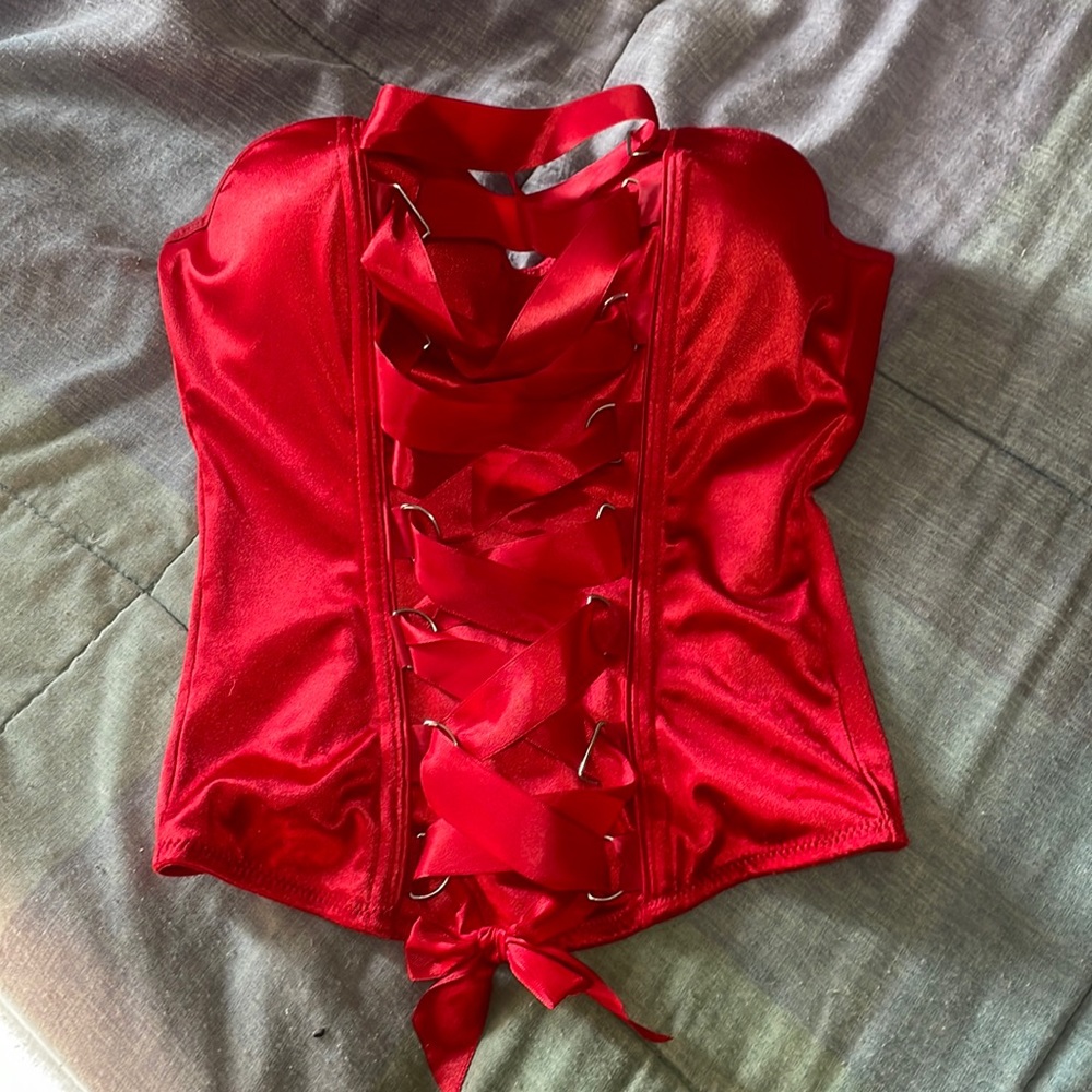 Red Corset from spirit Halloween